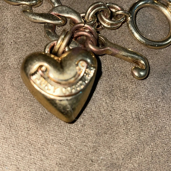 Vintage puff heart toggle bold juicy couture bracelet - Picture 2 of 6
